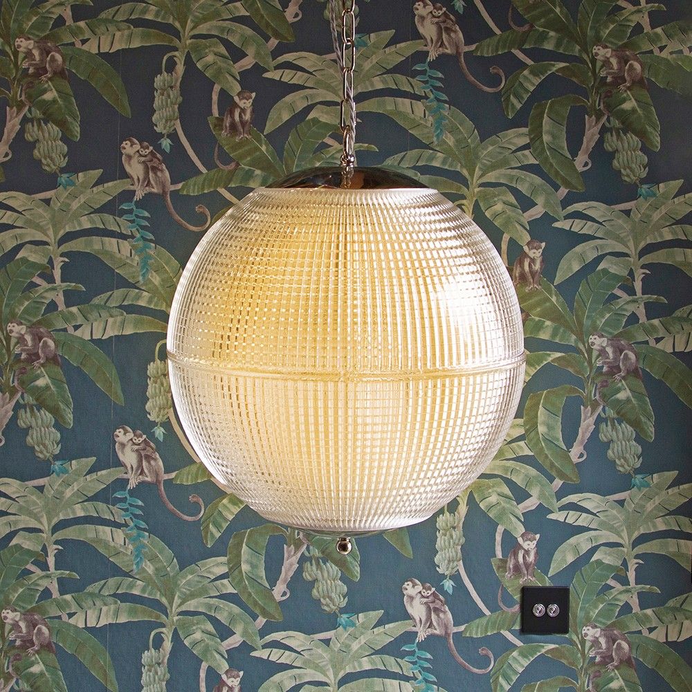 SOHO Lighting - Hollen Globe Classic Nickel Glass Pendant