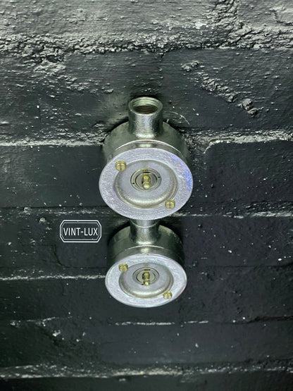 Double Gang Solid Cast Conduit Light Switch | 2 Way Industrial Vintage Style