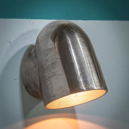 Hopton Raw Cast Aluminium Mast Down Wall Light