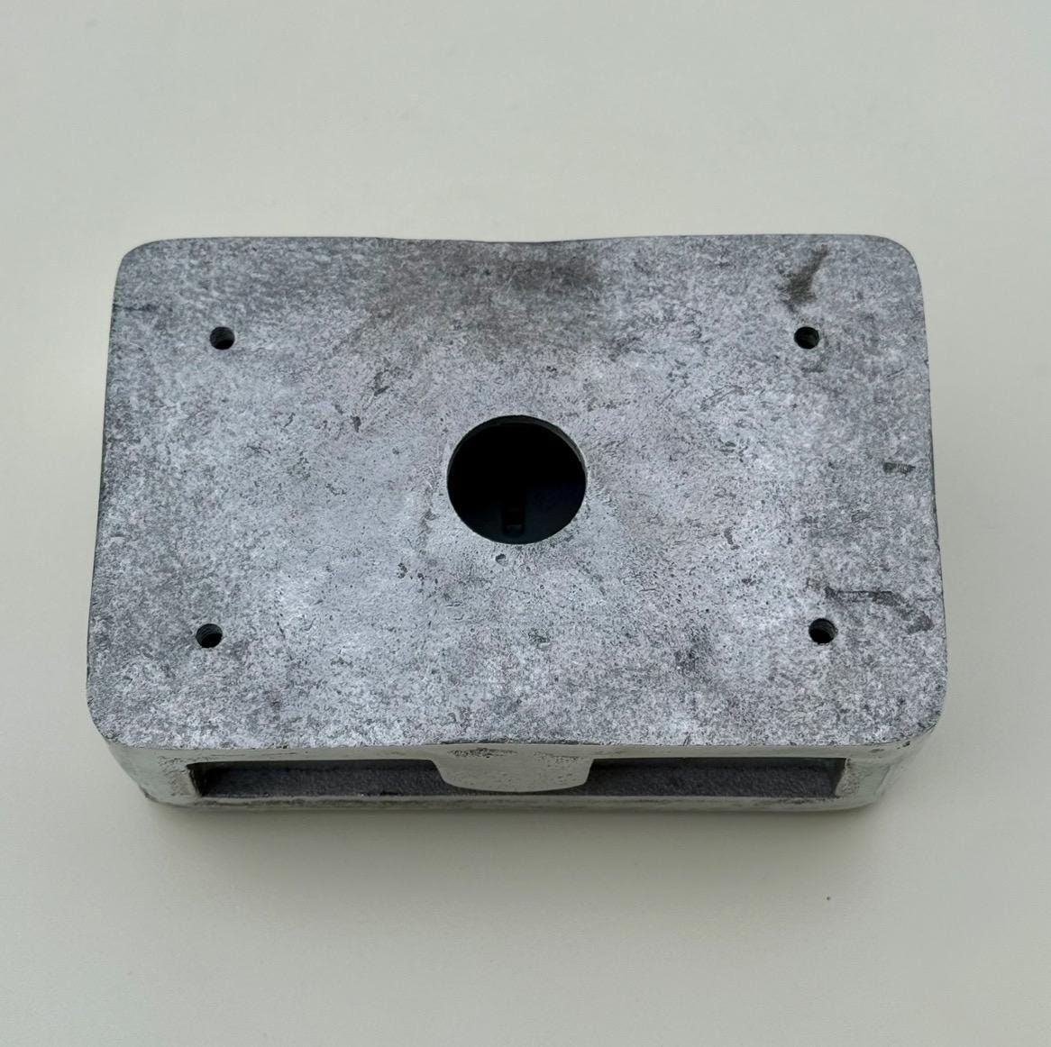 Brushed Steel Double Switched 13A Power Socket Grey Insert 230V 2 Gang 2G Socket Cast Metal Conduit Industrial