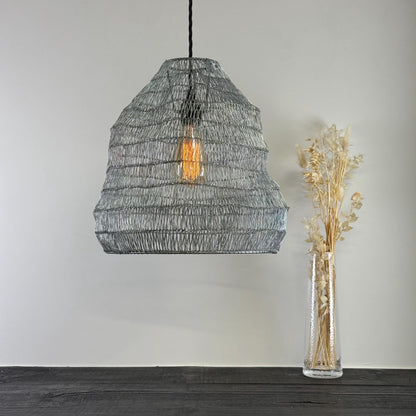 Walton Beehive Large Silver Wire Mesh Lampshade Pendant Light