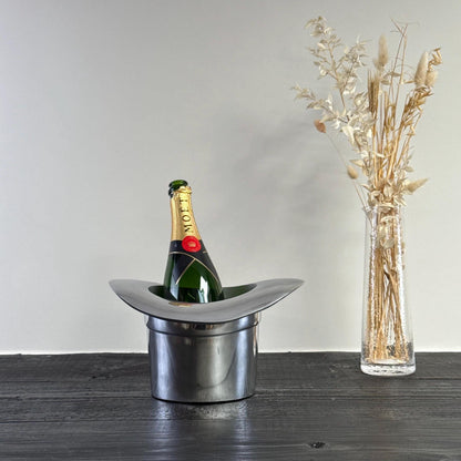 Top Hat Champagne Ice Bucket | Solid Cast Aluminium Wine & Bottle Cooler