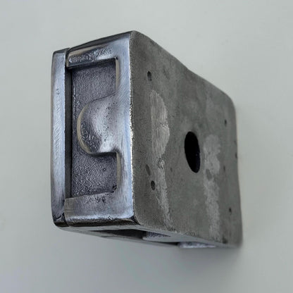 Black Nickel Double Switched 13A Socket | 2 Gang Solid Cast Metal Industrial Power Socket