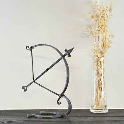 Wrought Iron Archer Sculpture | Heritage Bow & Arrow Ornament