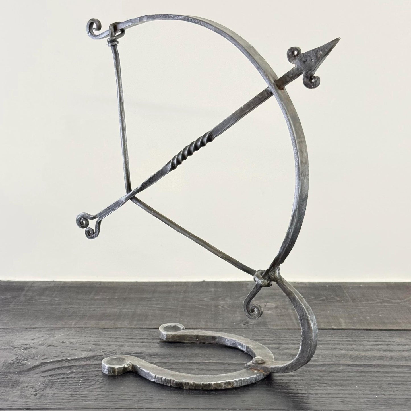 Wrought Iron Archer Sculpture | Heritage Bow & Arrow Ornament