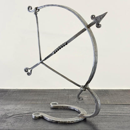 Wrought Iron Archer Sculpture | Heritage Bow & Arrow Ornament
