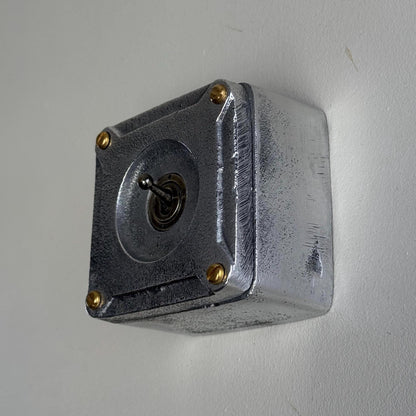 Single Gang Solid Cast Metal Toggle 2 Way Light Switch – Industrial Conduit