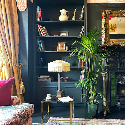 The Peggy Silk Fringed Lampshade - Ivory