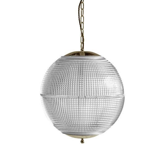 SOHO Lighting - Hollen Globe Classic Unlacquered Brass Pendant