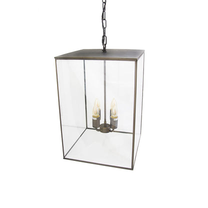 SOHO Lighting - Langdon Lantern Pendant Light Medium Blackened Brass