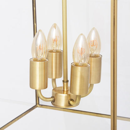 SOHO Lighting - Langdon Lantern Pendant Light Medium Brass