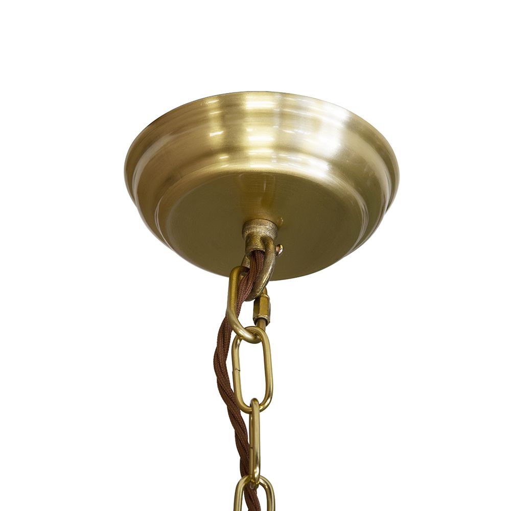 SOHO Lighting - Lantern Pendant Light Crossbar Medium Brass