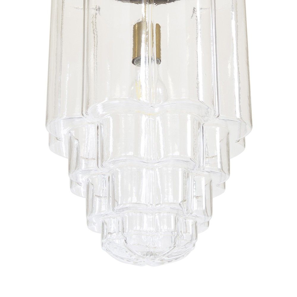 SOHO Lighting - Glasshouse Lacquered Brass Clear Pendant Light