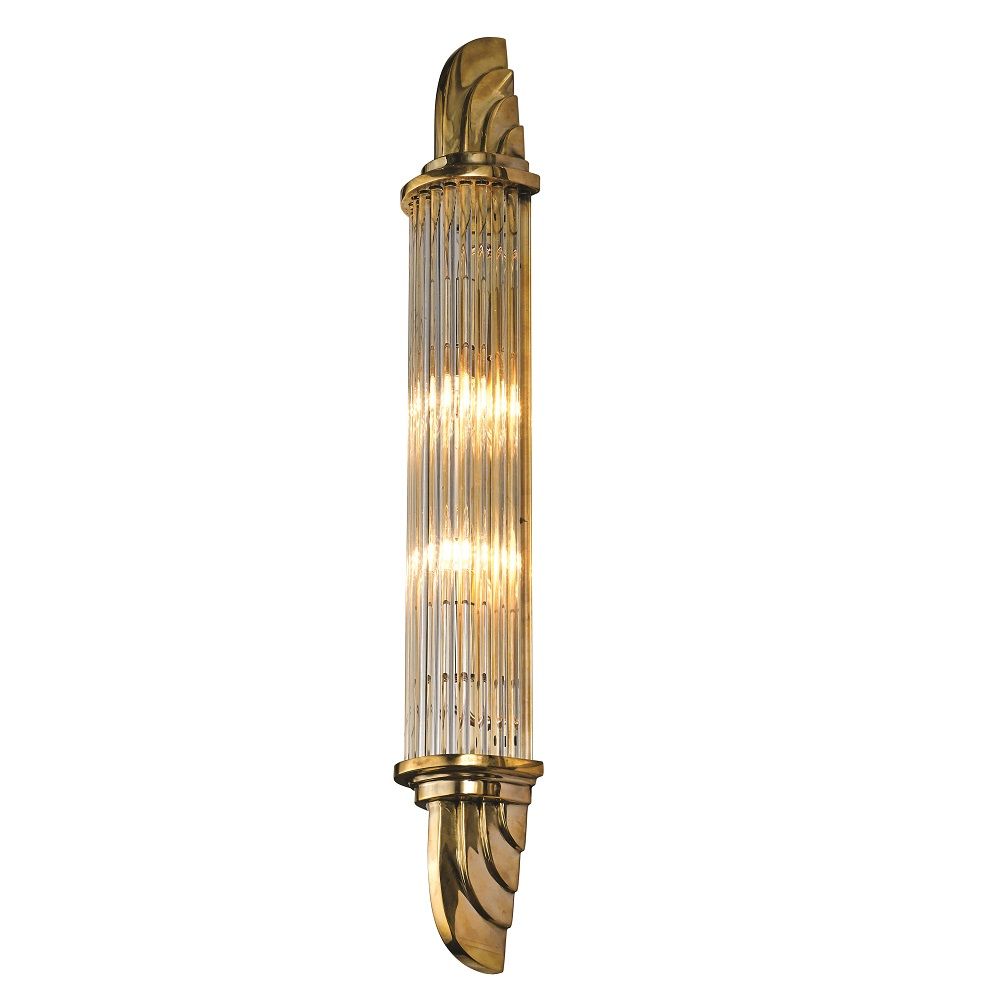 SOHO Lighting - Sheraton Polished Brass IP44 Rated wall light